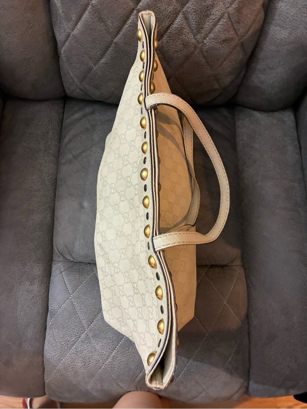 Authentic Gucci Monogram Embossed Tote - Picture 5 of 12